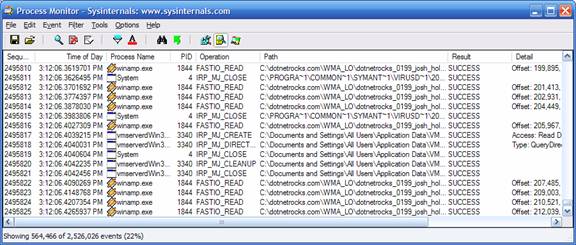 [Picture of Process Montiors main UI.]