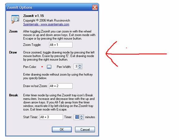 [Demonstration of ZoomIt's Draw feature.]