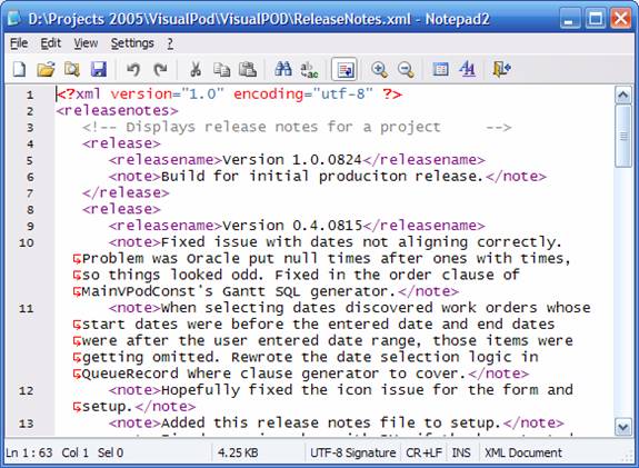 [Picture of Notepad2.]