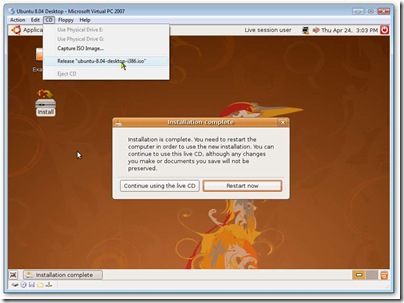 [image - Install complete time to reboot]