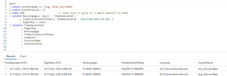 Fun With KQL – DateTime Arithmetic – Arcane Code